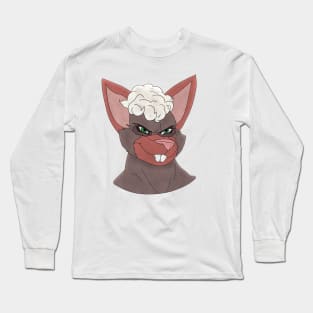 Anthro bat face Long Sleeve T-Shirt